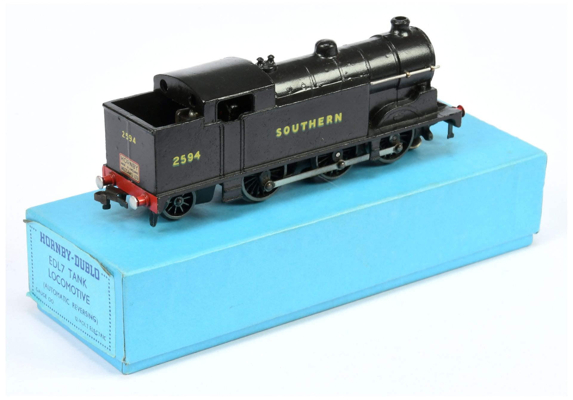 Hornby Dublo 3-rail "Mortimer Models" (Limited Edition) 0-6-2 SR Black Tank Loco No.2594 complete... - Image 2 of 2