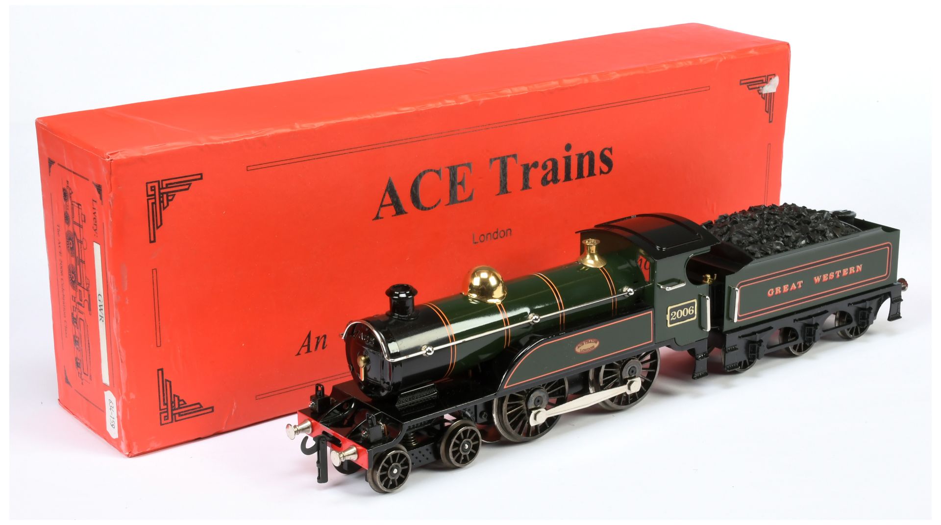 Ace Trains O Gauge 4-4-0 GWR Green 2006 Loco & Tender.