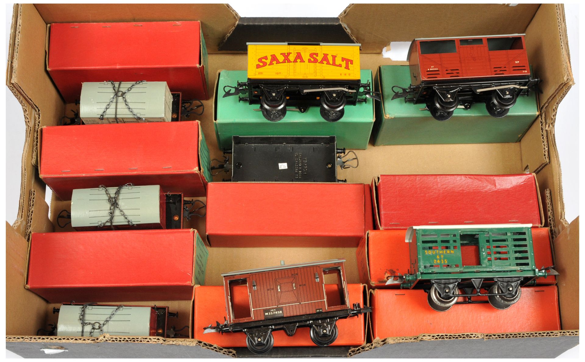 Hornby Trains O Gauge Group of boxed wagons. 