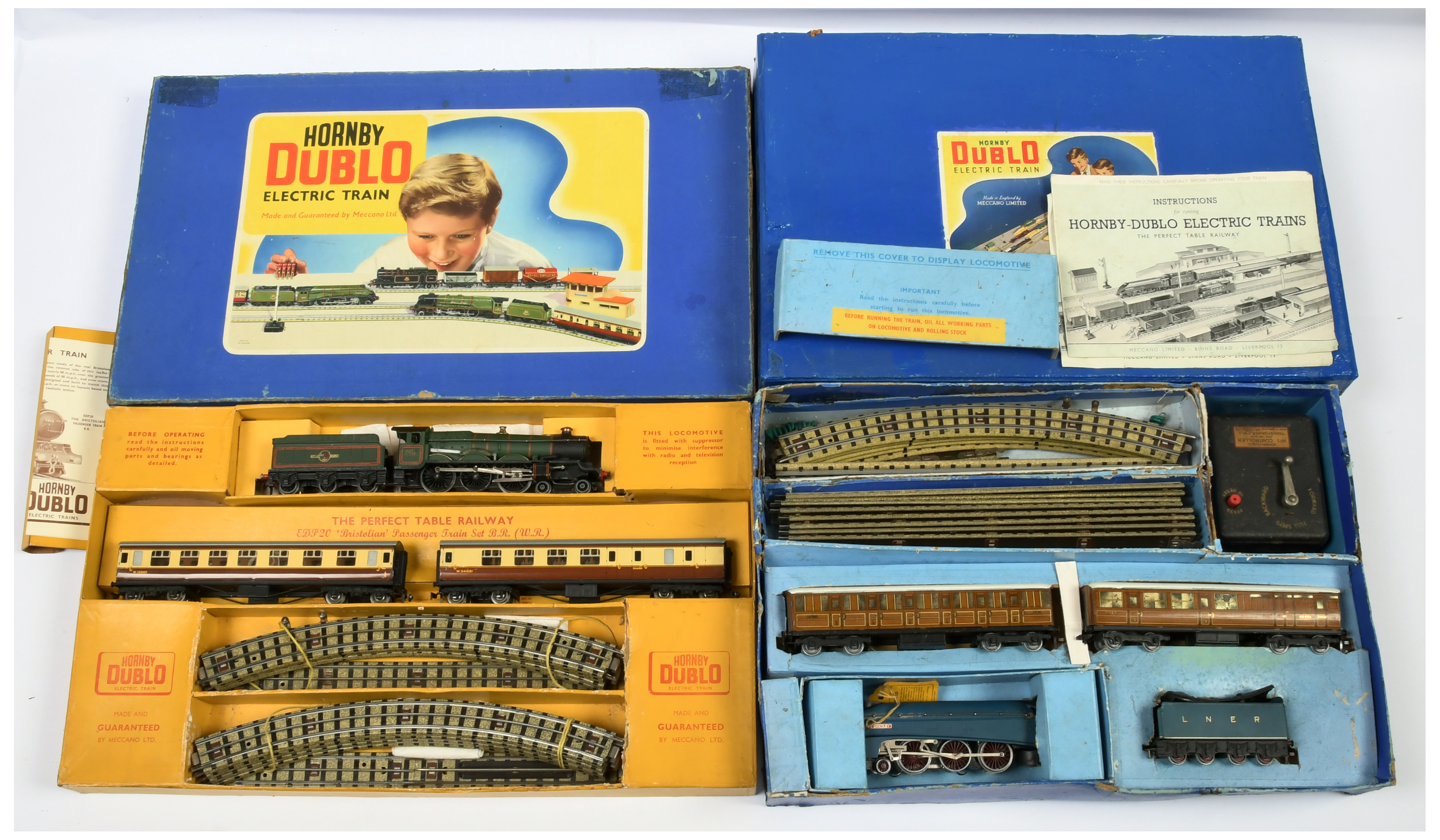 Hornby Dublo a pair of 3-rail sets comprising of 