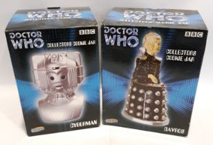 Cards Inc Characters Doctor Who Collectors Cookie Jar x two,