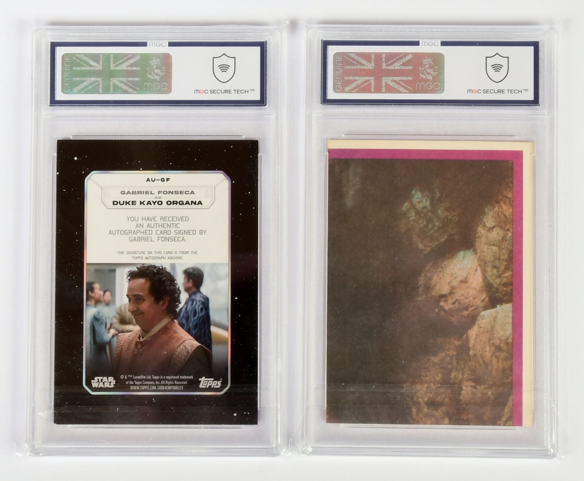 Topps Star Wars Trading Cards x 2 MGC Graded - Image 2 of 2