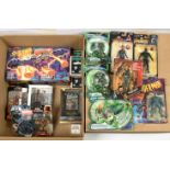 Quantity of Marvel and DC Figures and vehicles