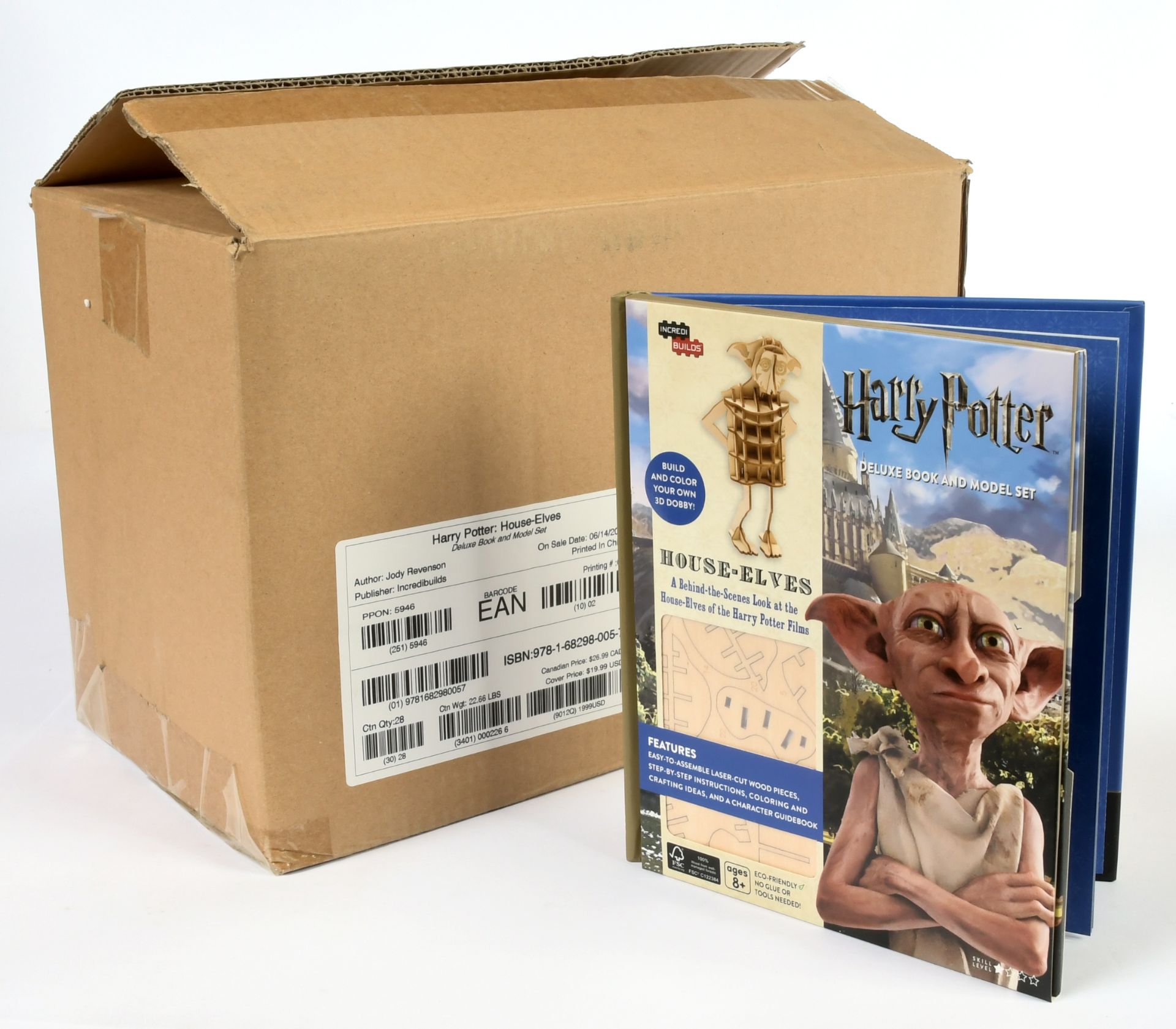 Incredi Builds Harry Potter House-Elves Deluxe Book and Model set x 28