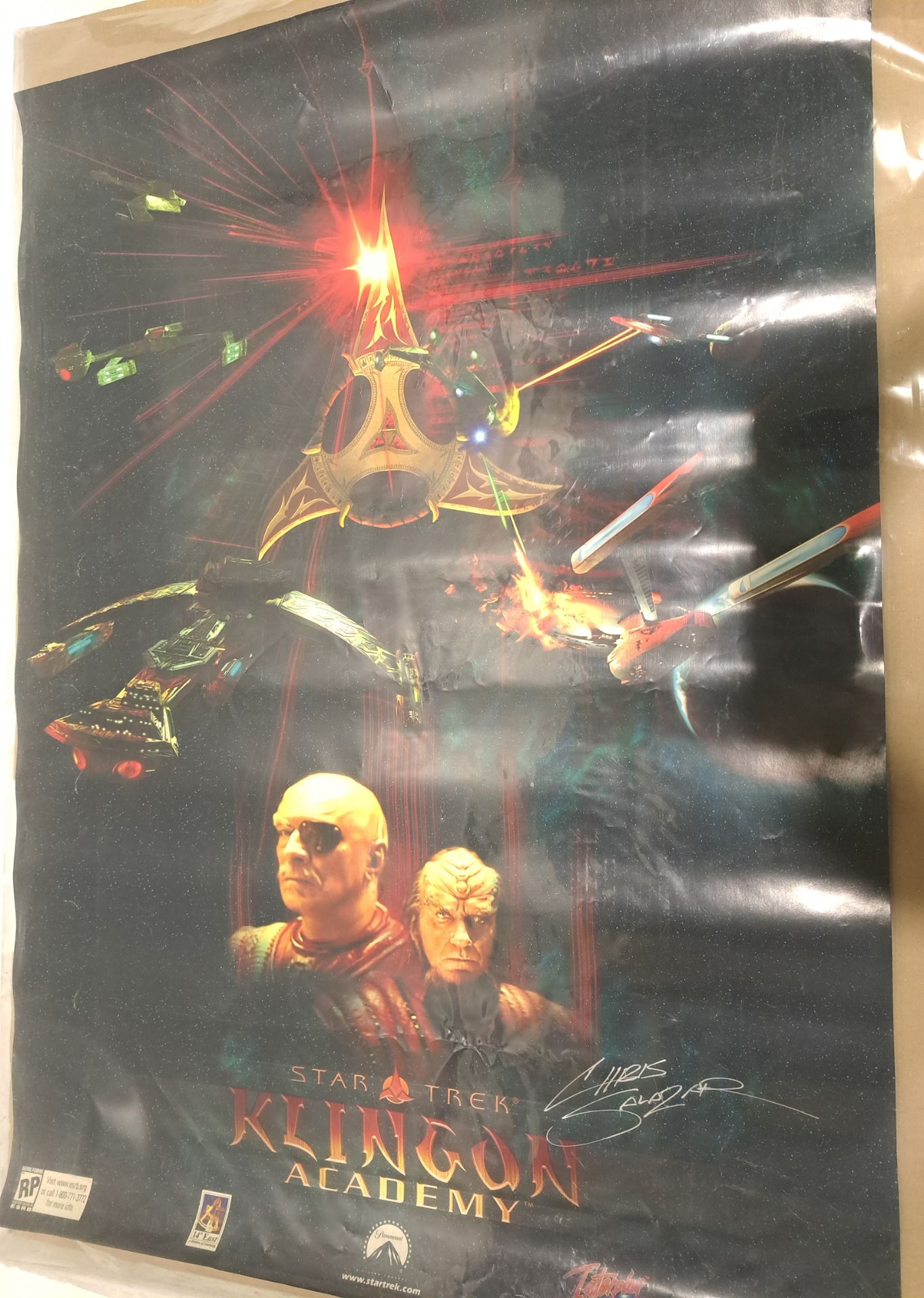Star Trek Klingon Academy Signed Poster