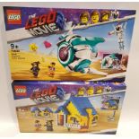 Lego the Movie 2 set 2x Emmet's Dream House/Rescue Rocket 70831, Sweet Mayhem's Systar Starship! ...