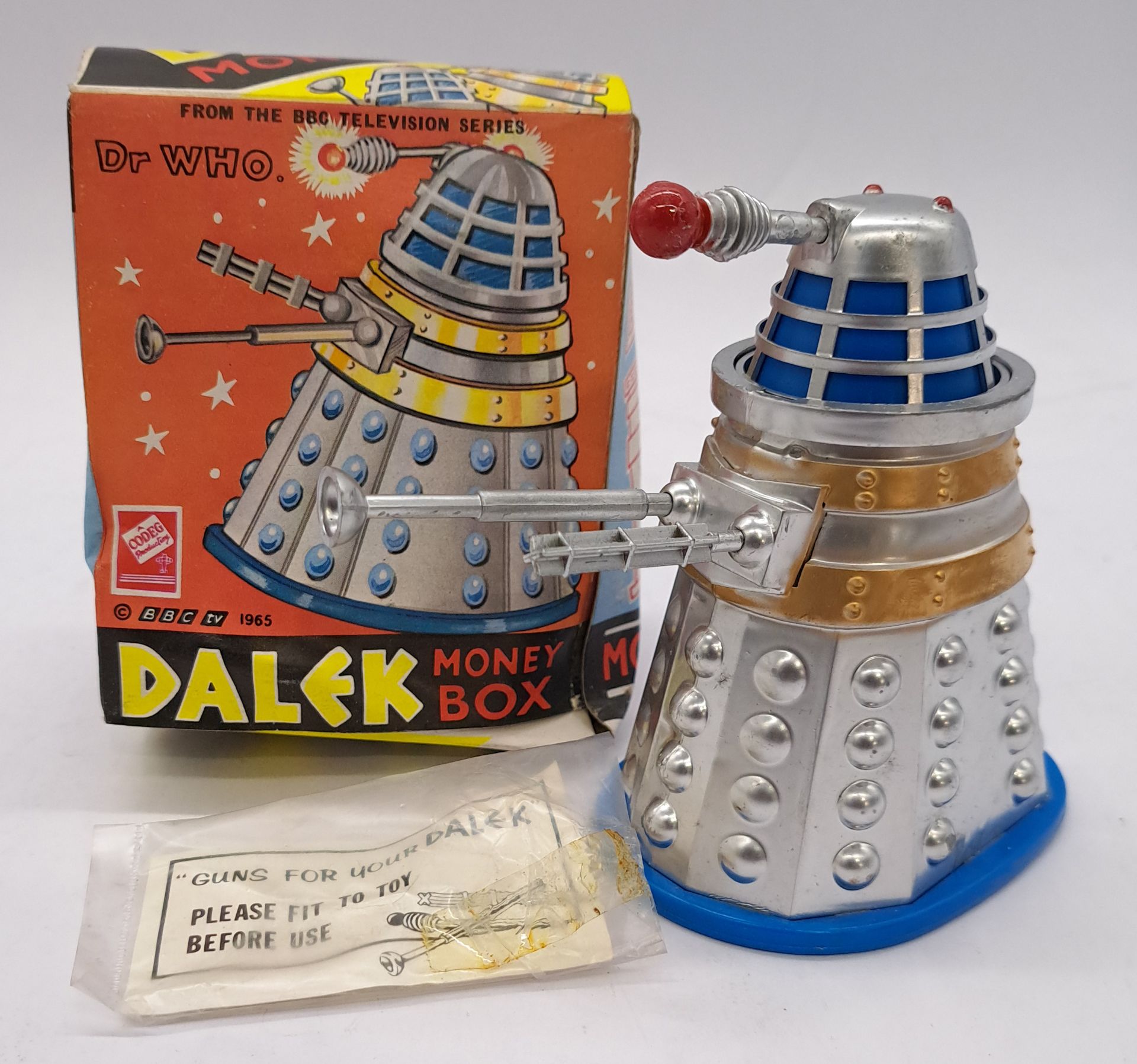 Codeg Dr. Who Dalek Money Box, 1965 vintage