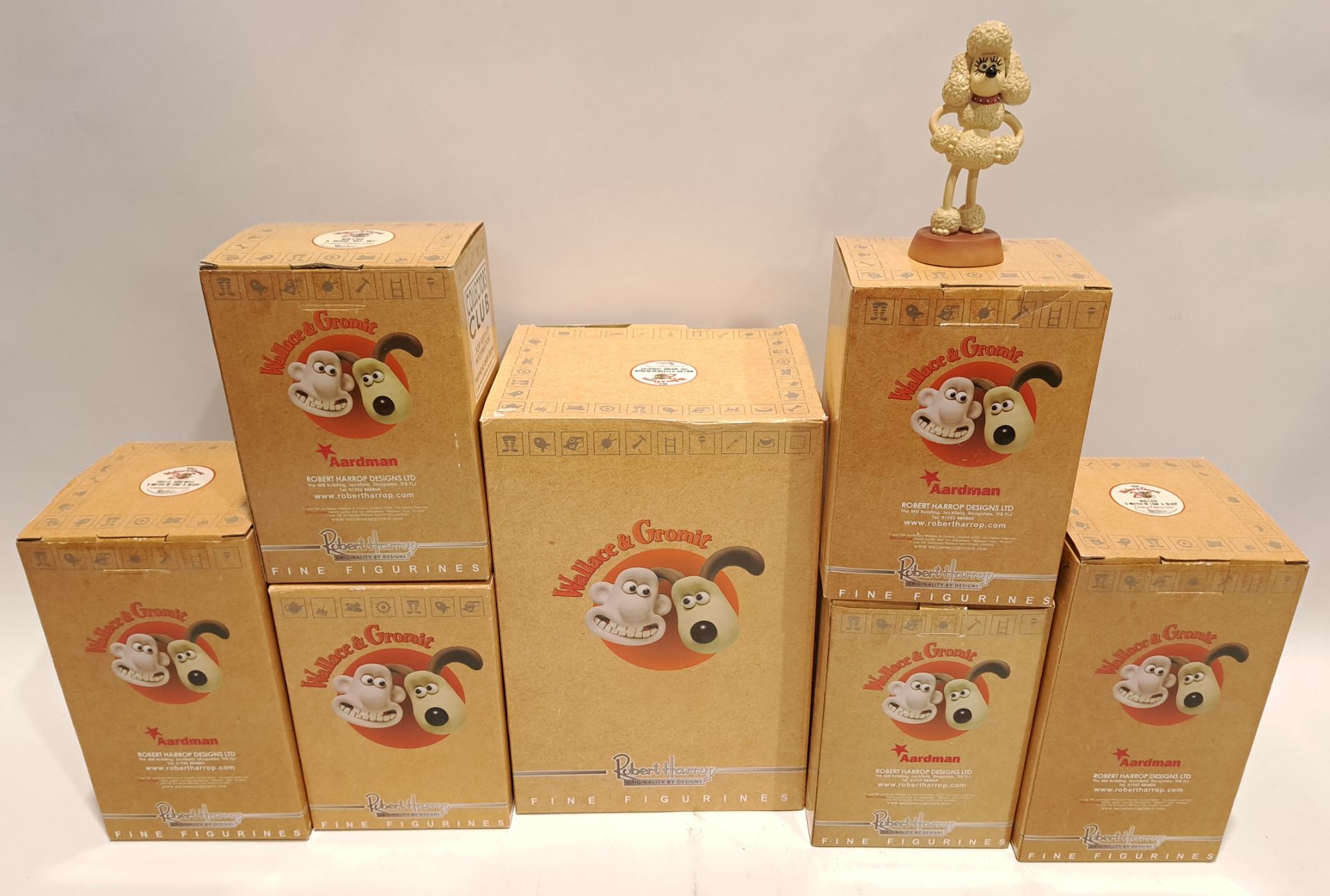 Robert Harrop Wallace & Gromit Fine Figurines x6