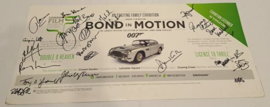 James Bond Museum Exhibition Signed Poster