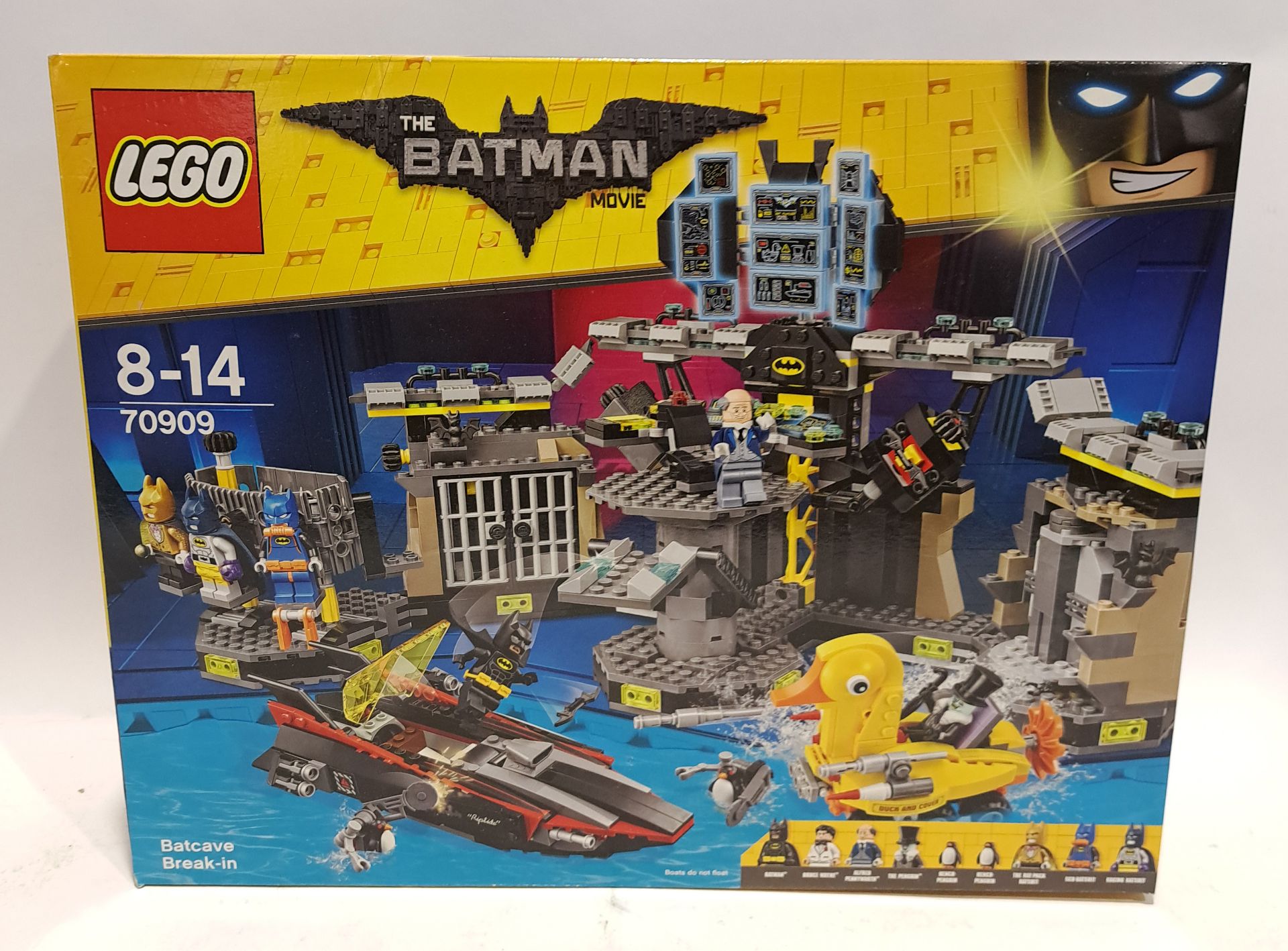 Lego 70909 The Batman Movie - Batcave Break-in, within Excellent Plus sealed packaging (minor mar...