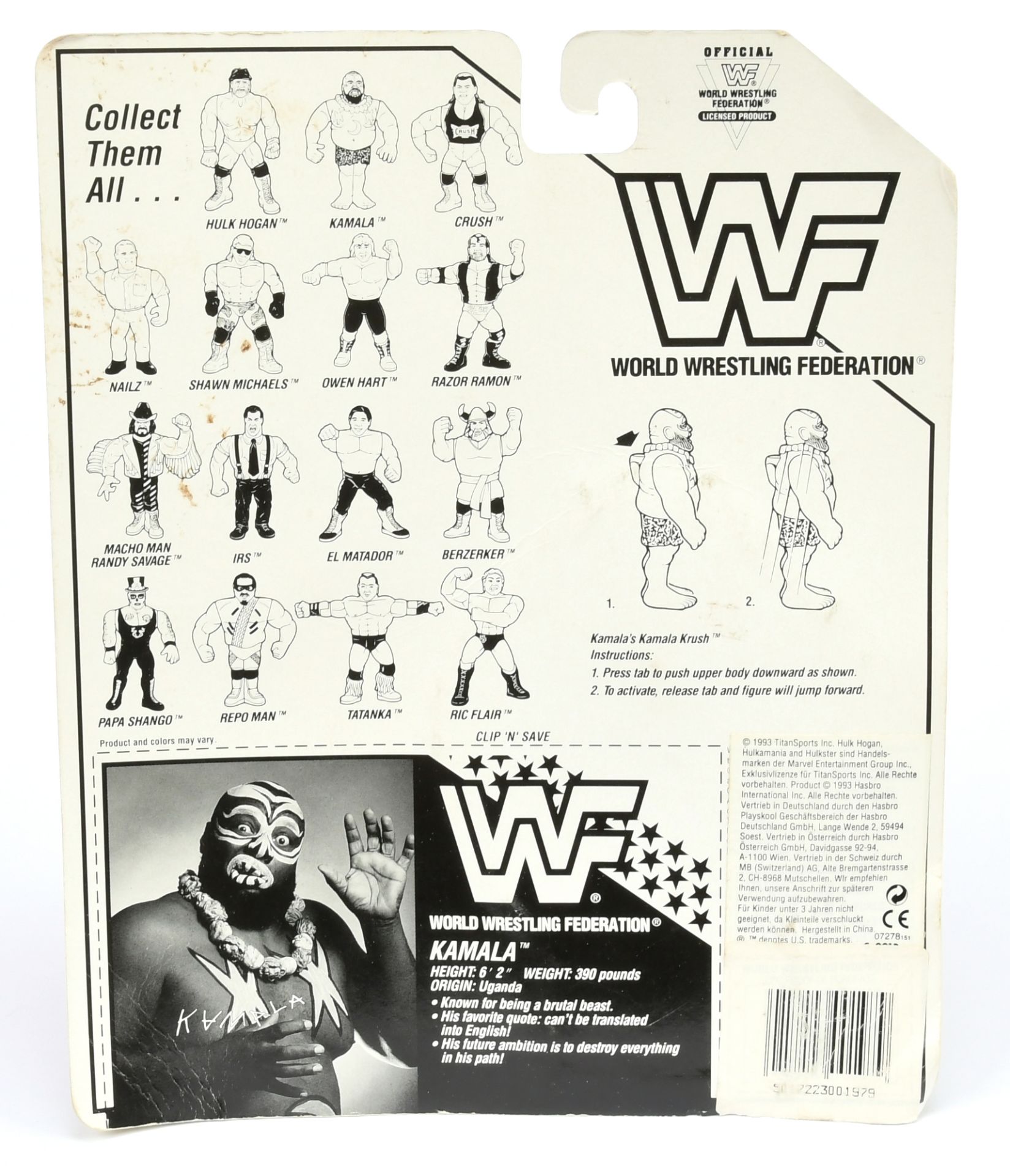 Hasbro WWF Kamala figure, - Image 2 of 2