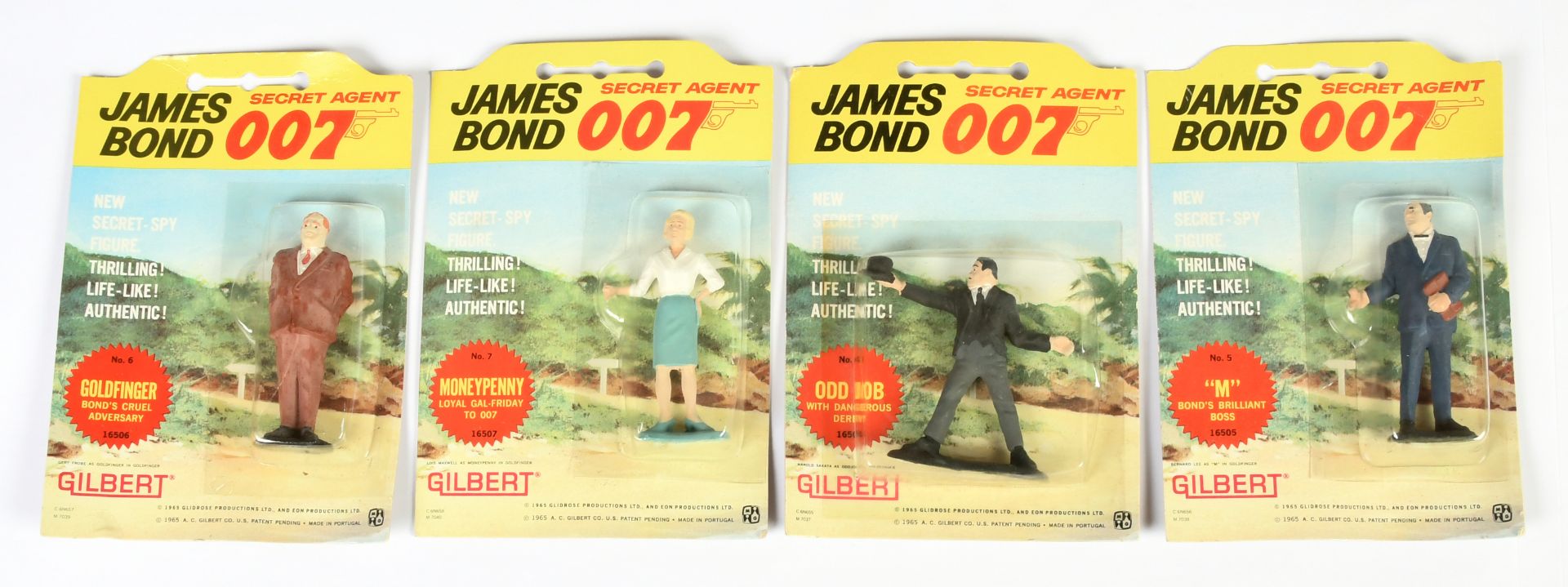 Gilbert James Bond Movie Characters x 4