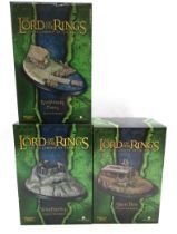 Sideshow Weta Collectibles The Lord of the Rings The Fellowship of the Ring Polystone Enviroment x3