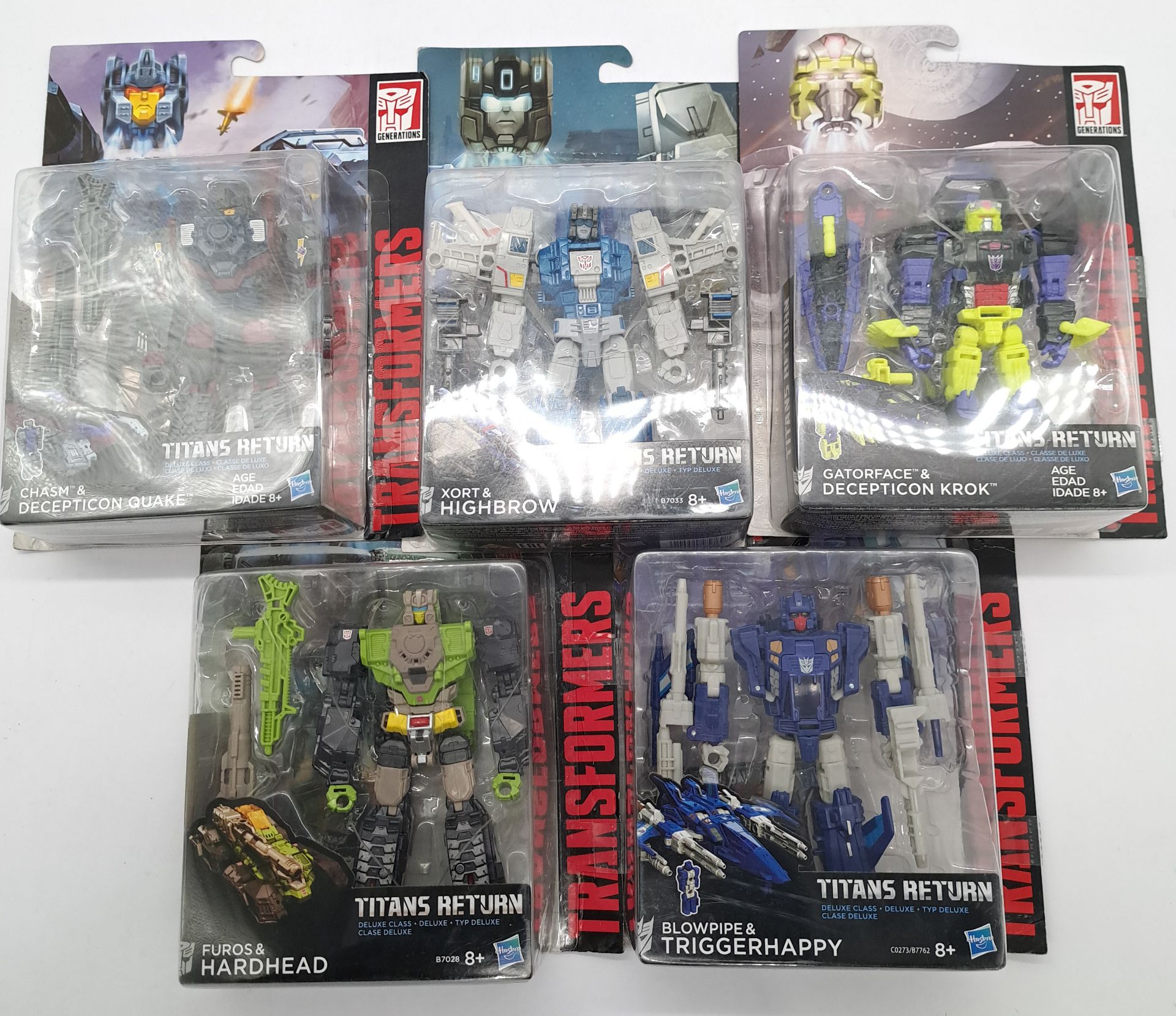 Hasbro Transformers Titans Return Carded Figures x5