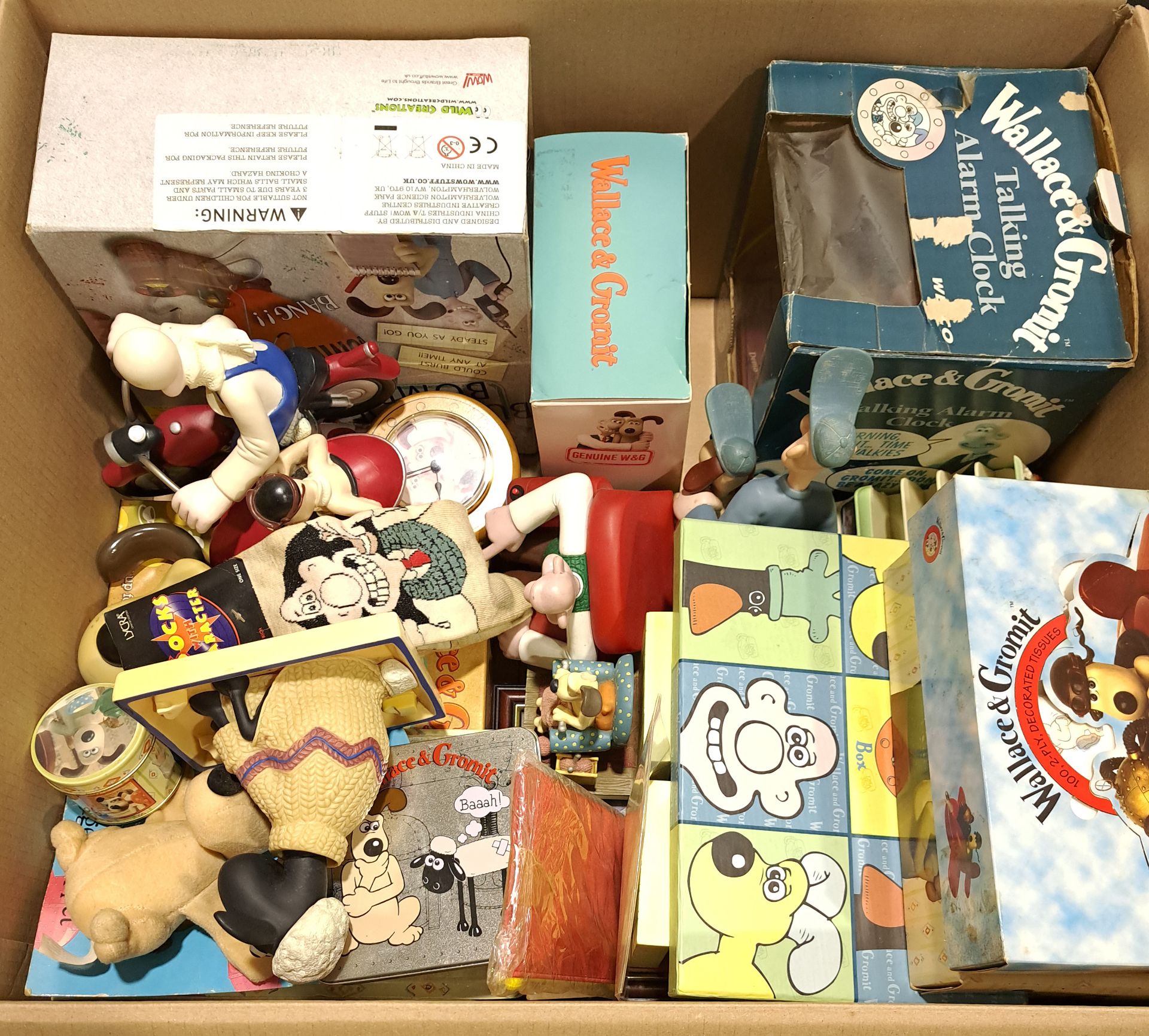 Quantity of Wallace & Gromit Collectibles