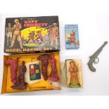 Official Walt Disney Davy Crockett Model Making Kit, Fine Toilet Soap & Gun
