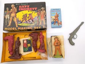 Official Walt Disney Davy Crockett Model Making Kit, Fine Toilet Soap & Gun