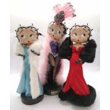 Betty Boop Porcelain Dolls X3