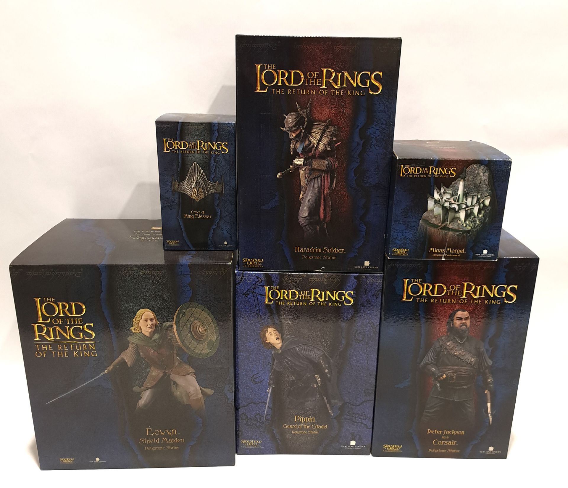 Sideshow Weta Collectibles The Lord of the Ring The Return of the King Polystone Statues x6