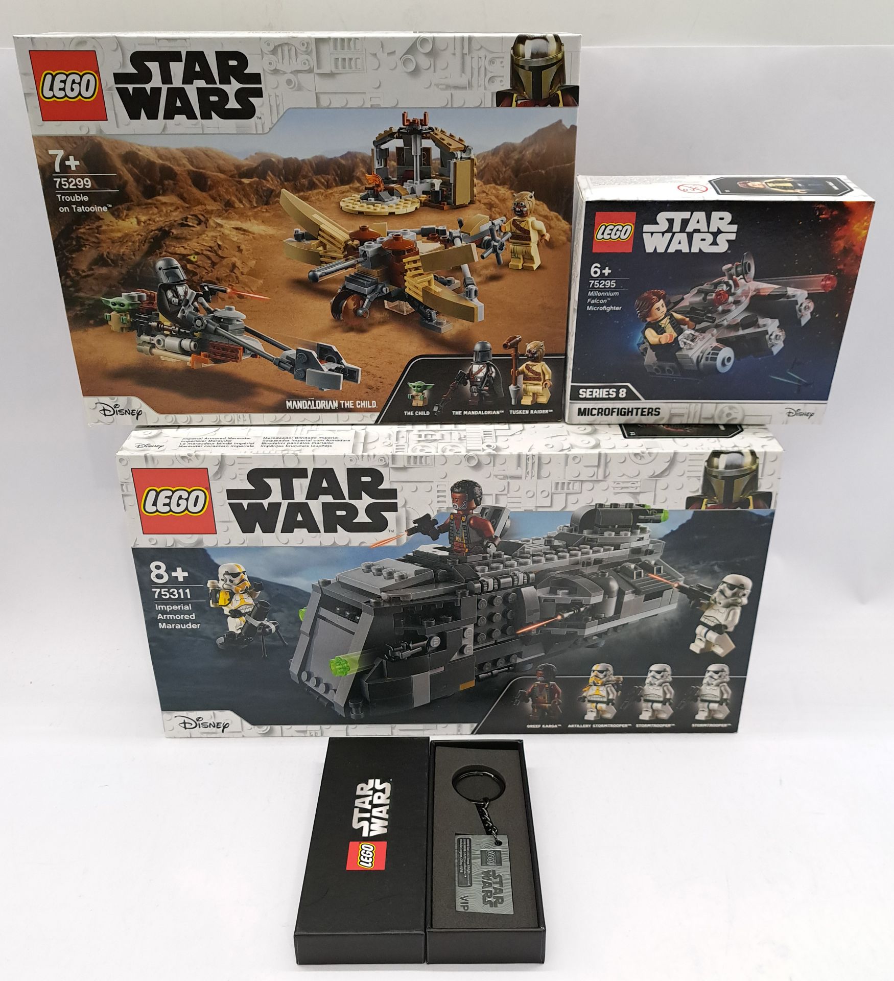 Lego Star Wars Sets x3 with VIP Keychain 