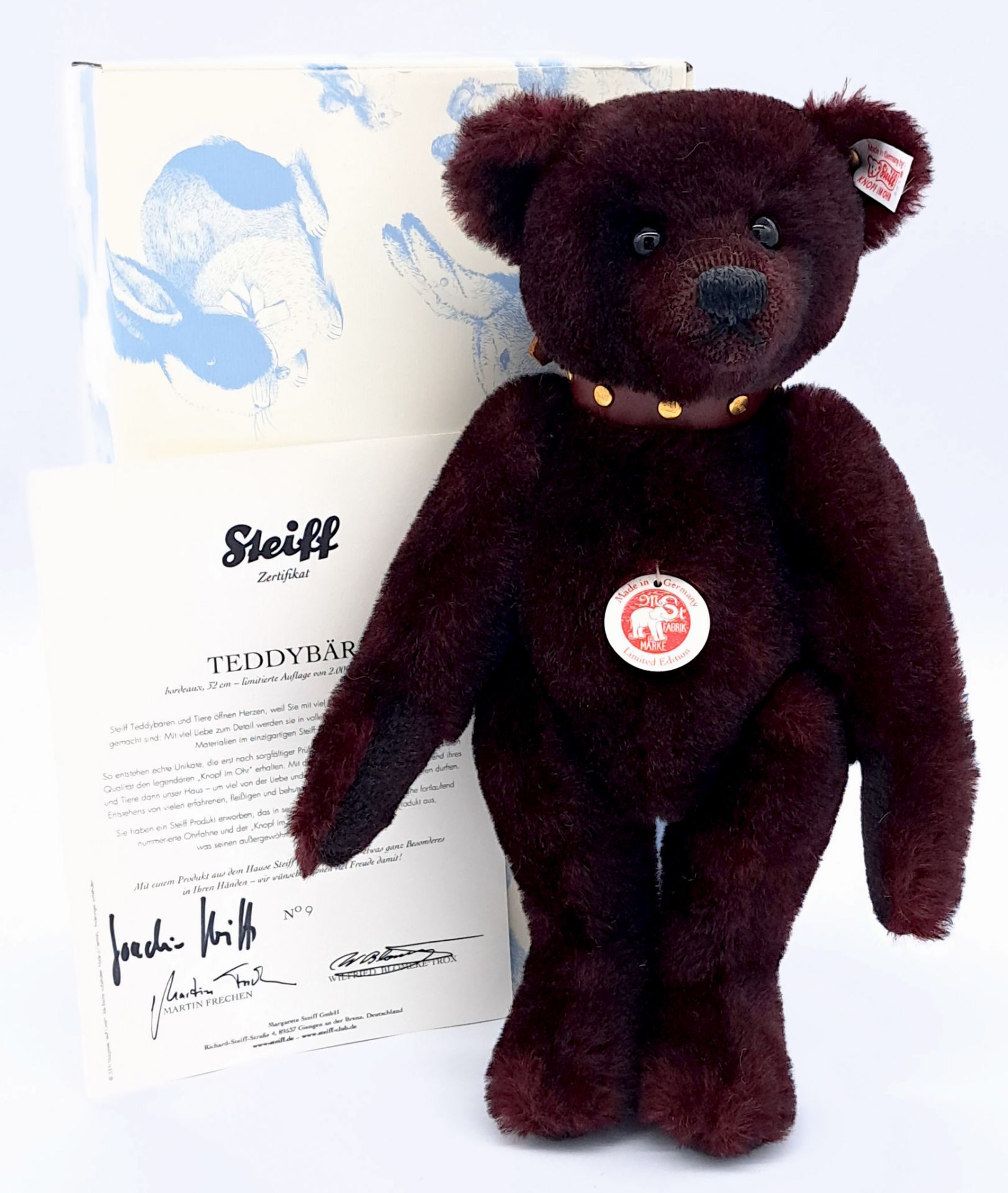 Steiff collar teddy bear