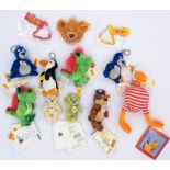 Steiff collection of keyrings and miniatures x twelve