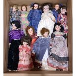 Quantity of vintage bisque dolls 