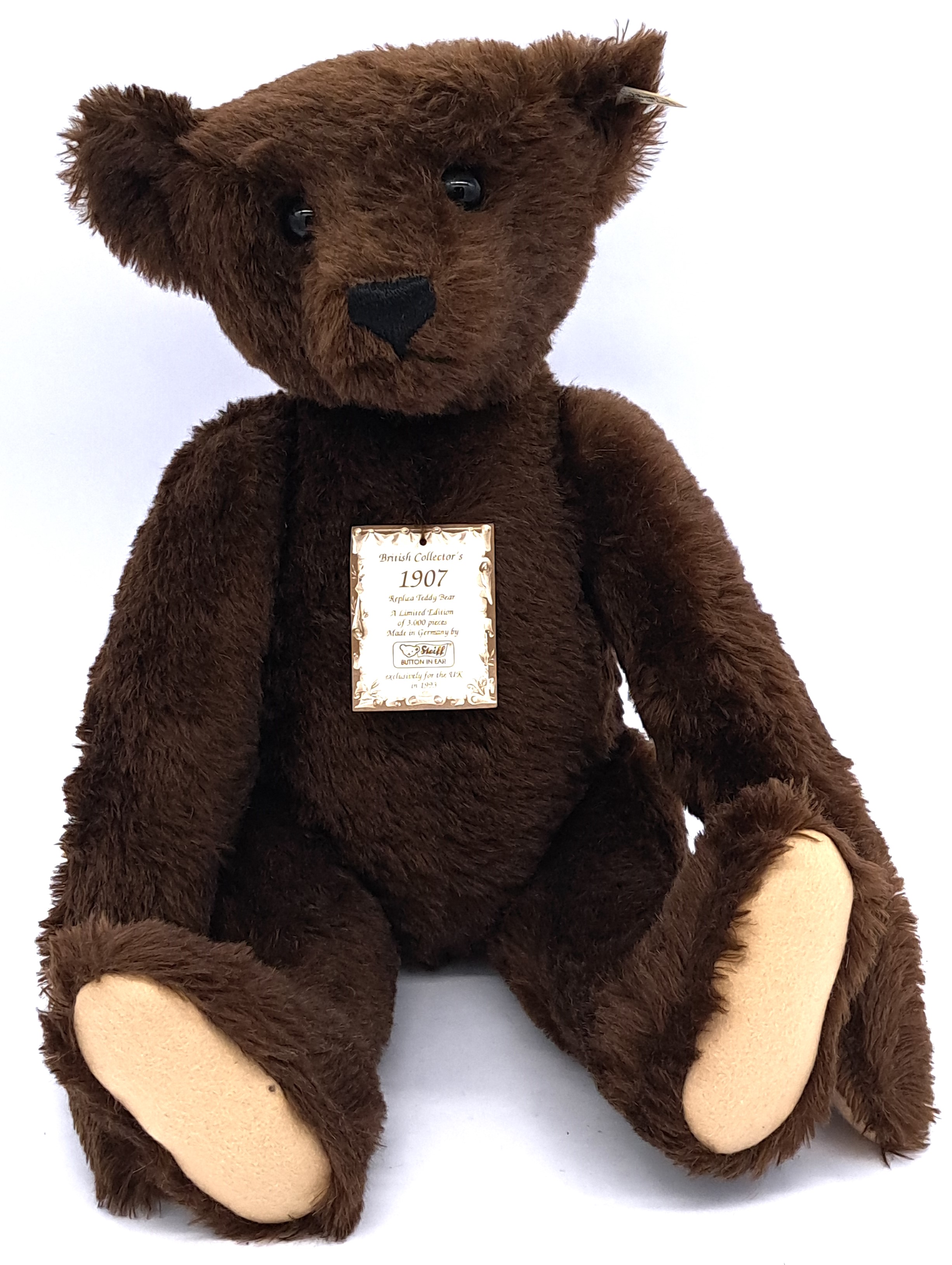 Steiff British Collectors 1907 replica teddy bear - Image 2 of 2