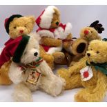 Teddy-Hermann and Herman Spielwaren: collection of Christmas-themed teddy bears