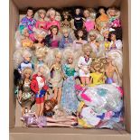 Barbie collection of vintage dolls plus assorted clothing