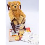 Steiff/Danbury Mint Bernard teddy bear with rocking chair