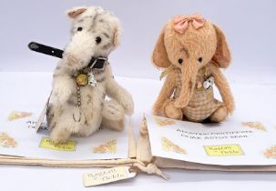 Ragtail N Tickle pair of artist designed bears