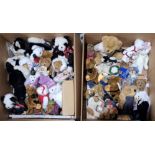 Large collection of Boyds plush teddy bears
