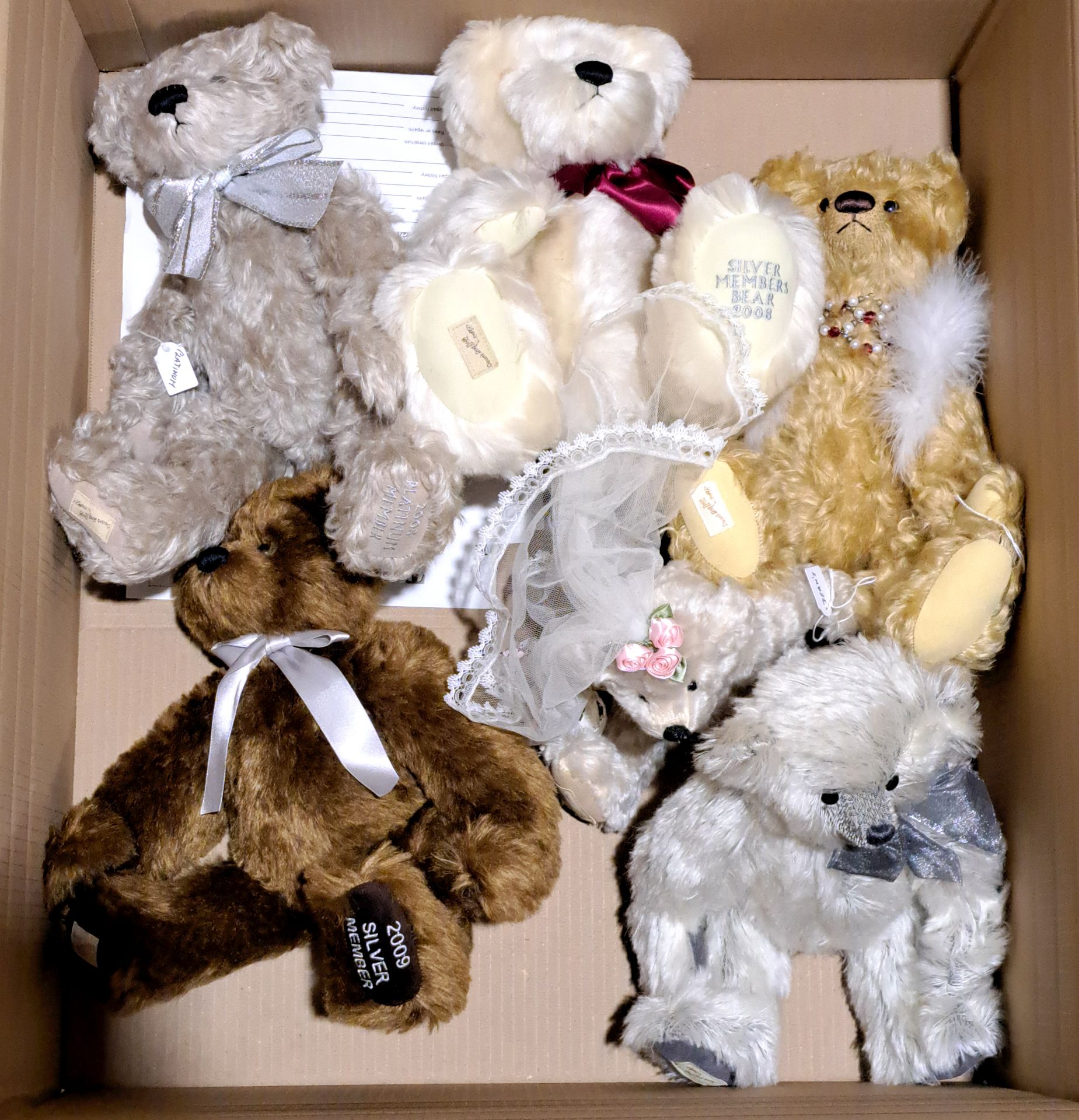 Dean's Rag Book group of teddy bears including Elizabeth Taylor