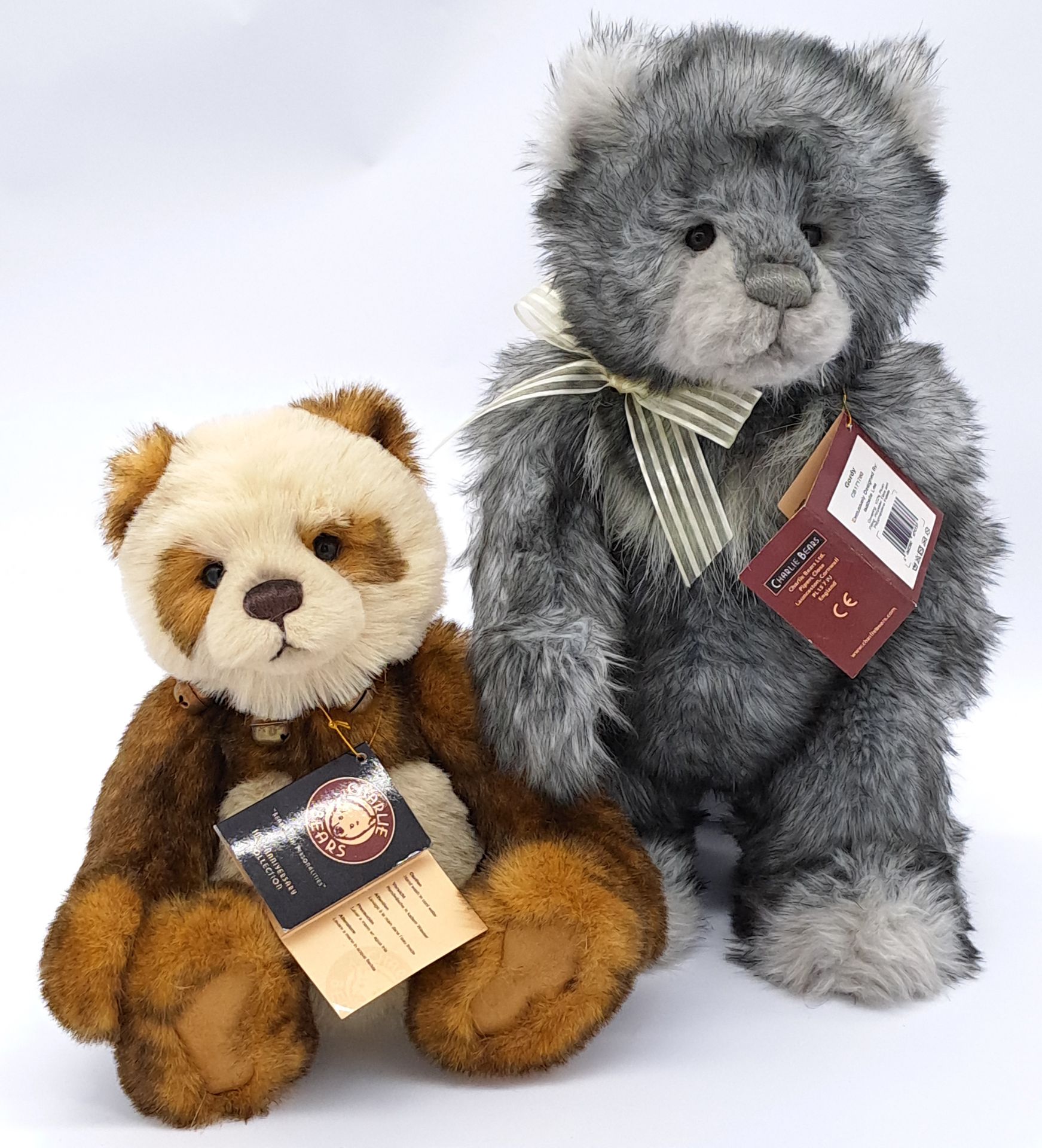 Charlie Bears pair: Gordy and Anniversary Ross
