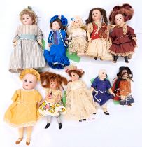 Miniature bisque dolls