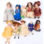 Miniature bisque dolls