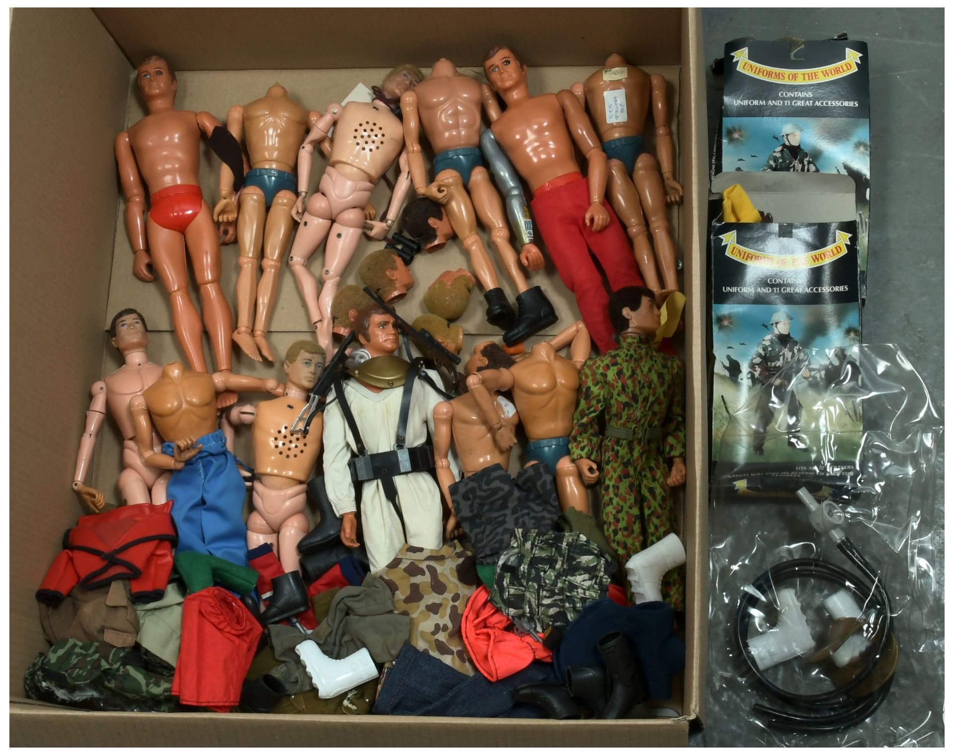 Vintage action figures, including Palitoy Action Man