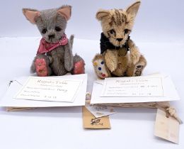 Ragtail N Tickle: pair of artist designed cats