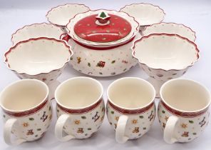 Villeroy & Boch: collection of "Toy's Delight" porcelain bowls and mugs