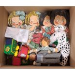 Dean's Rag Book assortment of cloth dolls and toys