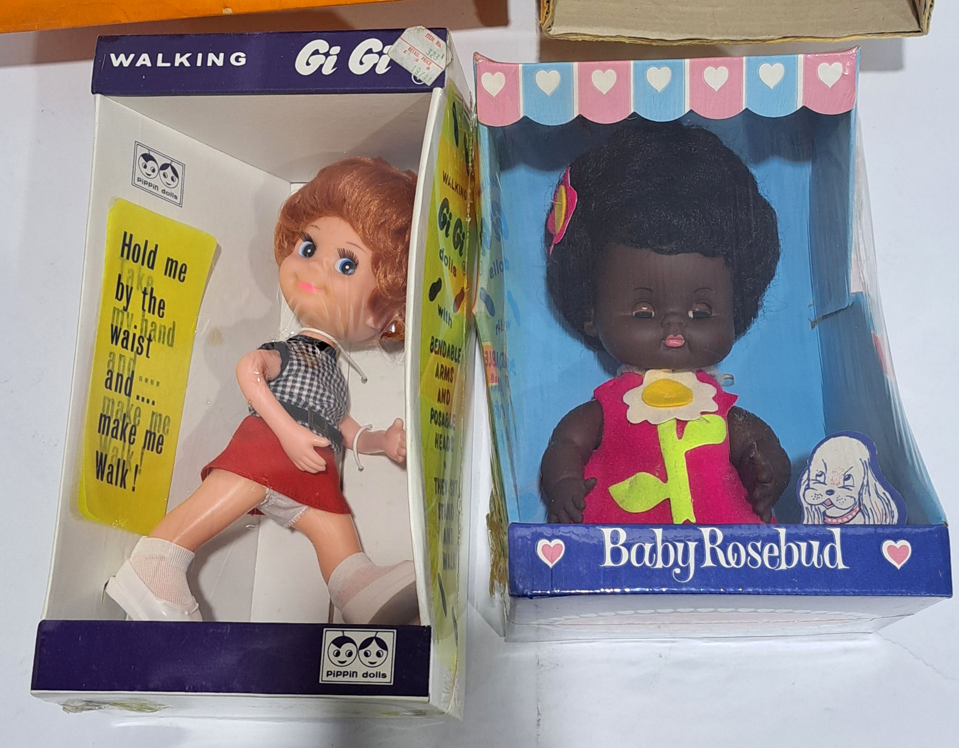 Collection of boxed vintage dolls, including Baby Rosebud and Walking Gi Gi - Image 2 of 2