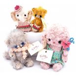 Michiko Kamo artist designed teddy bears x 4