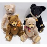 Steiff, Teddy-Hermann and Haida: group of teddy bears
