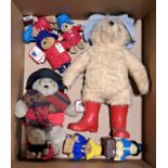 Paddington Bear assortment of plush teddy bears and other items