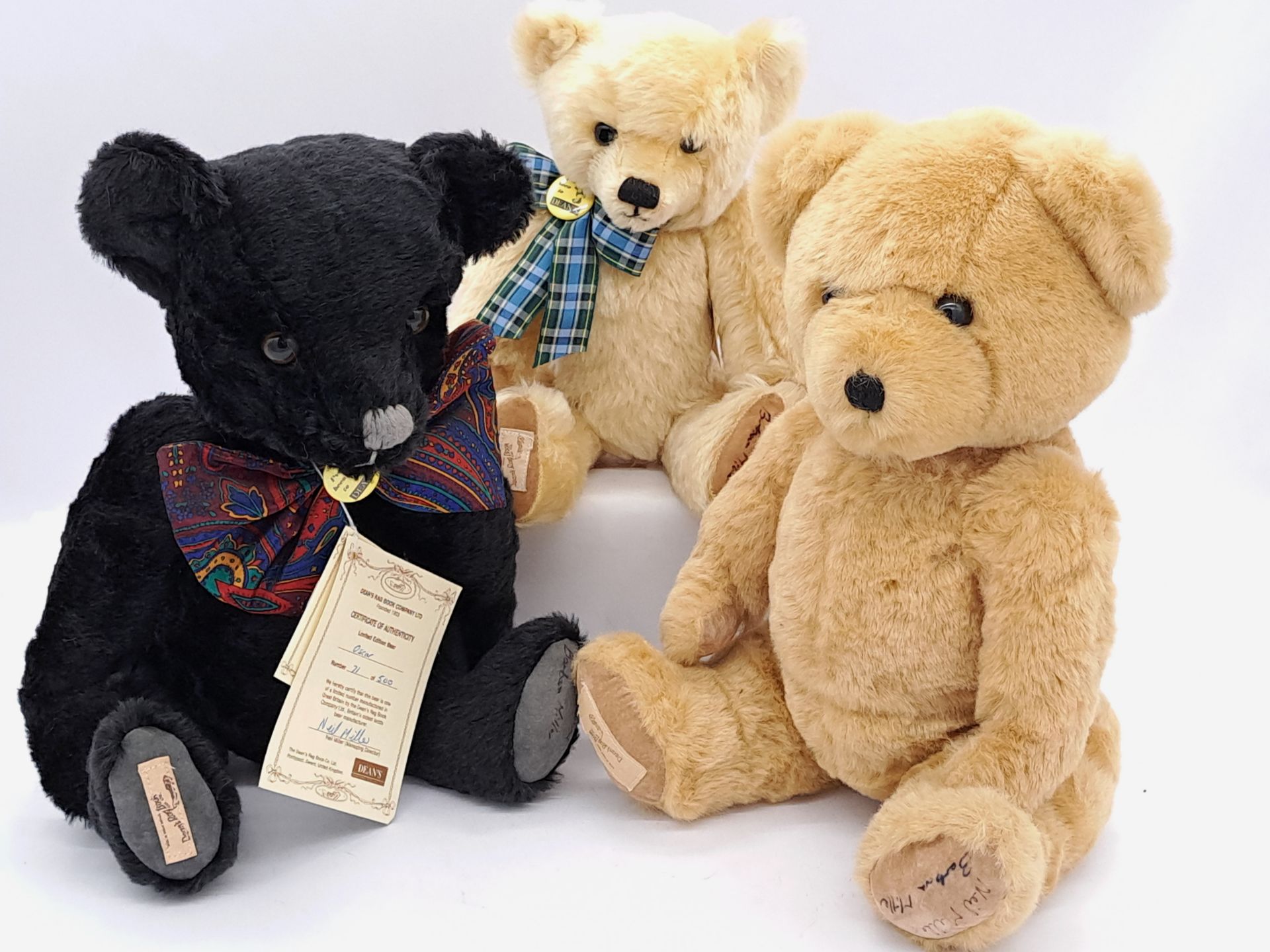 Dean's Rag Book teddy bears x 3