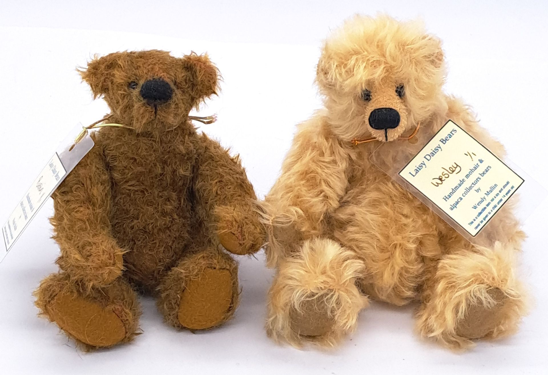 Laisy Daisy Bears pair of artist teddy bears