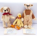Essential Bears by Wendy Chamberlain trio of miniature artist bears