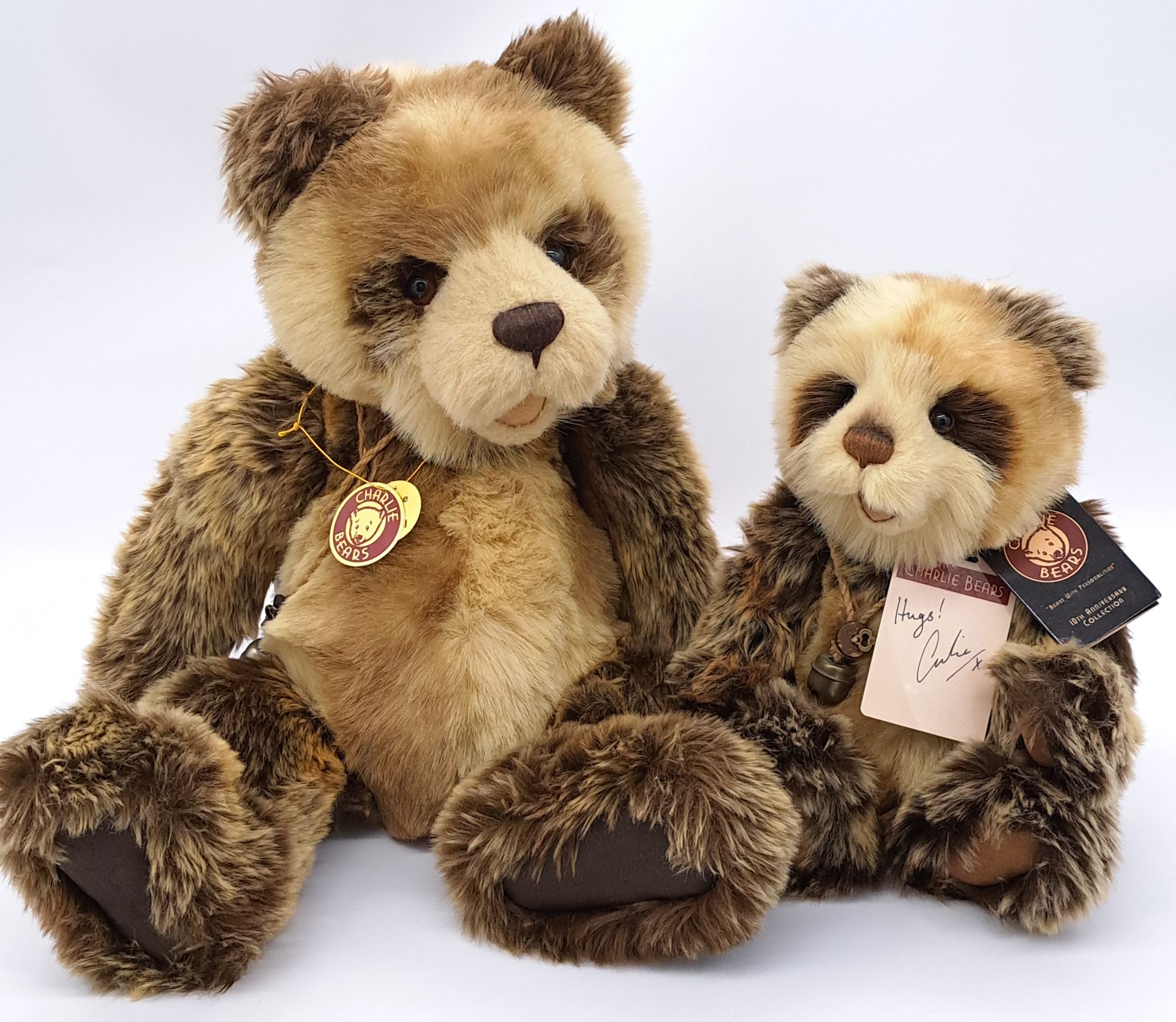 Chaerlie Bears pair: Woody and Anniversary Woody