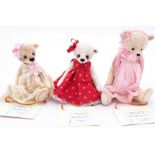 Essential Bears by Wendy Chamberlain trio of miniature artist bears